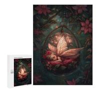 Rompecabezas para Adultos 500 PCS Sleeping Fairy in A Magical Glass Orb Rompecabezas para Adultos Juegos Relajantes Mejora La Memoria Cumpleaños Y Navidad 500 PCS