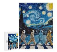 Rompecabezas para Adultos 500 PCS Sloth Abbey Road Rompecabezas para Adolescentes Juegos Relajantes Regalos para Mujeres Cumpleaños Y Navidad 500 PCS