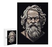 Rompecabezas para Adultos 500 PCS Socrates Greek Philosopher Rompecabezas para Adultos Juegos Relajantes Mejora La Memoria Cumpleaños Y Navidad 500 PCS