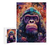 Rompecabezas para Adultos 500 PCS Space Monkey Adventure Rompecabezas para Adolescentes Juego De Ingenio Carrera De Velocidad De Manos Regalos De Cumpleaños Y Únicos 500 PCS