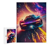 Rompecabezas para Adultos 500 PCS Space Race Car Rompecabezas para Adolescentes Juego De Ingenio Análisis Y Lógica 500 PCS