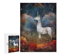 Rompecabezas para Adultos 500 PCS Starry Unicorn Rompecabezas para Adultos Juegos Relajantes Mejora La Memoria Difícil Y Desafiante 500 PCS