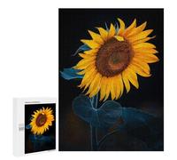 Rompecabezas para Adultos 500 PCS Sunflower Portrait Rompecabezas para Adultos Juegos Relajantes Análisis Y Lógica Cumpleaños Y Navidad 500 PCS