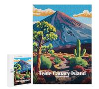 Rompecabezas para Adultos 500 PCS Teide Canary Island National Park Spain Rompecabezas para Adultos Juego Práctico Mejora La Memoria Regalos para Amigos Y Familiares 500 PCS