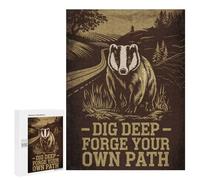 Rompecabezas para Adultos 500 PCS The Badgers Way Rompecabezas para Adultos Juego De Ingenio Desafío Difícil 500 PCS