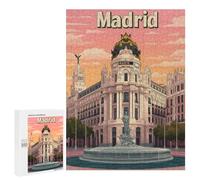 Rompecabezas para Adultos 500 PCS The Beauty of Madrid Rompecabezas para Adultos Juegos Divertidos Decoración Desafiante De Completar 500 PCS
