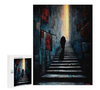 Rompecabezas para Adultos 500 PCS The One Who Ascends in Silence - Solitary Figure in The Corridor of Light Rompecabezas Juegos Relajantes Análisis Y Lógica Cumpleaños Y Navidad 500