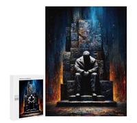 Rompecabezas para Adultos 500 PCS The One Who Waits Upon The Throne - Silent King of Ash and Flame Rompecabezas para Adultos Juegos Relajantes Difícil Regalos para Amigos Y Familiares 500 PCS