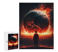 Rompecabezas para Adultos 500 PCS The World Is on Fire Rompecabezas para Adultos Juegos Familiares Corte De Precisión Cumpleaños Y Navidad 500 PCS