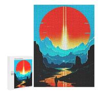 Rompecabezas para Adultos 500 PCS Travel to Moon Rompecabezas para Adultos Juegos Familiares Corte De Precisión Cumpleaños Y Navidad 500 PCS