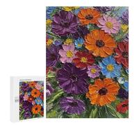 Rompecabezas para Adultos 500 PCS Vibrant Floral Bouquet Rompecabezas para Adultos Juego Práctico Mejora La Memoria Regalos para Amigos Y Familiares 500 PCS