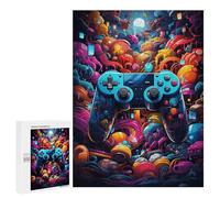 Rompecabezas para Adultos 500 PCS Vibrant Gaming Odyssey -1 Rompecabezas para Adolescentes Juego De Ingenio Carrera De Velocidad De Manos Regalos De Cumpleaños Y Únicos 500 PCS