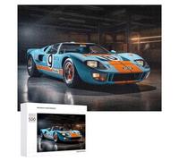 Rompecabezas para Adultos 500 PCS Vintage Race Car in Garage Rompecabezas para Adultos Juguete Decoración De Pared Regalos para Mujeres Gran Regalo para Juegos 500 PCS
