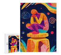 Rompecabezas para Adultos 500 PCS Vivid Fauvist Vision of The Thinker Rompecabezas para Adultos Juegos Familiares Regalo De Cumpleaños Regalos De Cumpleaños 500 PCS