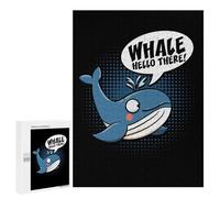 Rompecabezas para Adultos 500 PCS Whale Hello There Rompecabezas para Adultos Juegos Relajantes Difícil Regalos para Amigos Y Familiares 500 PCS