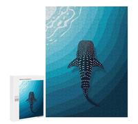 Rompecabezas para Adultos 500 PCS Whale Shark in The Ocean Depths Rompecabezas para Adultos Juegos Divertidos Decoración Desafiante De Completar 500 PCS