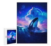 Rompecabezas para Adultos 500 PCS Whats In Above The Sea Rompecabezas Juegos Relajantes Análisis Y Lógica Cumpleaños Y Navidad 500 PCS