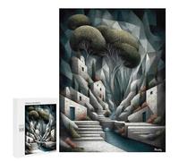 Rompecabezas para Adultos 500 PCS Whispering Village of Stone and Mist Rompecabezas para Adultos Juegos Relajantes Difícil Regalos para Amigos Y Familiares 500 PCS