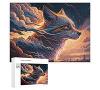Rompecabezas para Adultos 500 PCS Wild Wolf Spirit Art Rompecabezas para Adolescentes Juegos Relajantes Regalos para Mujeres Cumpleaños Y Navidad 500 PCS