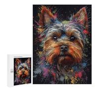 Rompecabezas para Adultos 500 PCS Yorkshire Painting Rompecabezas para Adultos Juegos Relajantes Análisis Y Lógica Cumpleaños Y Navidad 500 PCS