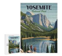 Rompecabezas para Adultos 500 PCS Yosemite National Park Rompecabezas para Adultos Juegos Relajantes Difícil Regalos para Amigos Y Familiares 500 PCS