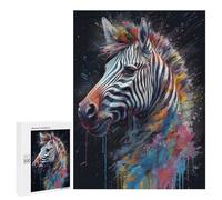 Rompecabezas para Adultos 500 PCS Zebra Painting Rompecabezas para Adolescentes Juegos Relajantes Regalos para Mujeres Cumpleaños Y Navidad 500 PCS