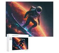 Rompecabezas para adultos, 500 piezas, aventura de surf espacial, rompecabezas de 14 adolescentes, juego de rompecabezas para decoración del hogar, cumpleaños único y regalos, 500 unidades