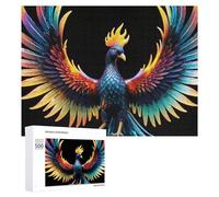 Rompecabezas para adultos, 500 piezas de arte colorido de pájaros míticos, 1 rompecabezas para adultos, juego de acertijo difícil, desafío para es ideal como regalo, 500 piezas