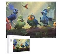 Rompecabezas para adultos, 500 piezas de rompecabezas Birds of Paradise Amazon Adventure para adultos, juegos familiares, pero divertidos y divertidos para cumpleaños, Navidad, 500 piezas
