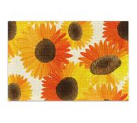 Rompecabezas para adultos, 500 piezas, girasoles amarillos, naranjas, elefantes blancos, escena de invierno, decoración de animales, 20.5 x 14.9 pulgadas