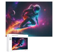 Rompecabezas para adultos, 500 piezas, juego de aventura de surf espacial, juegos relajantes, análisis y lógica, regalos únicos de cumpleaños y Navidad, 500 unidades