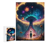 Rompecabezas para adultos, 500 piezas rompecabezas de portal del bosque mágico para adultos, juguetes para adultos, decoración de pared, pero divertido y desafiante para resolver 500 piezas