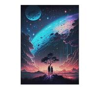 Rompecabezas para Adultos 52x38cm/1000pcs Astral Galaxy Landscape Rompecabezas para Adultos Juego Práctico Regalos para Mujeres Cumpleaños Y Navidad 52x38cm/1000pcs