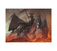 Rompecabezas para Adultos 52x38cm/1000pcs Dark Rider on Fiery Dragon Rompecabezas para Adultos Juegos Relajantes Desafío Difícil Cumpleaños 52x38cm/1000pcs