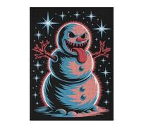 Rompecabezas para Adultos 52x38cm/1000pcs Evil Snowman with Stars Rompecabezas para Adultos Juguetes Antiestrés Decoración Juego Desafiante Regalos 52x38cm/1000pcs