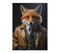 Rompecabezas para Adultos 52x38cm/1000pcs Fox Cool Fantasy Rompecabezas para Adolescentes Juego Familiar Regalos De Cumpleaños para Amigos Y Familiares 52x38cm/1000pcs