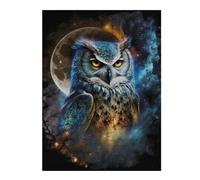 Rompecabezas para Adultos 52x38cm/1000pcs Galactic Owl Majesty Rompecabezas para Adultos Juguetes Antiestrés Decoración Desafiante De Completar 52x38cm/1000pcs