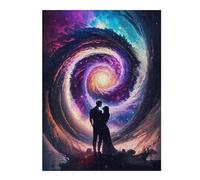 Rompecabezas para Adultos 52x38cm/1000pcs Love in The Cosmic Spiral Rompecabezas para Adolescentes Juguetes Antiestrés Pero Divertidos Y Humorísticos Difíciles Y Desafiantes 52x38cm/1000pcs