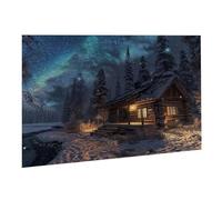 Rompecabezas para Adultos, 6000 Piezas, Puzzle de Madera Desafiante, Obra Arte Juego, Rompecabezas Juego De Manos Decoración Familiar, Pasatiempo Creativo, Regalo 105 x 179 cm Aurora Cabaña K0F-451