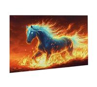 Rompecabezas para Adultos, 6000 Piezas, Puzzle de Madera Desafiante, Obra Arte Juego, Rompecabezas Juego De Manos Decoración Familiar, Pasatiempo Creativo, Regalo 105 x 179 cm Fuego Caballo K0F-273