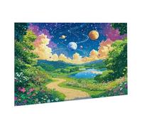 Rompecabezas para Adultos, 6000 Piezas, Puzzle de Madera Desafiante, Obra de Arte de Juego, Rompecabezas Juego De Manos DecoracióN Familiar, Pasatiempo Creativo, Planeta Paisaje 105.5X179.5cm fr0-109