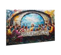 Rompecabezas para Adultos, 6000 Piezas, Puzzle de Madera Desafiante, Obra de Arte de Juego, Rompecabezas Juego De Manos DecoracióN Familiar, Pasatiempo Creativo, La Última Cena 105.5X179.5cm fr0-48