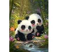 Rompecabezas para Adultos 70 Piezas, Puzzle 70 Piezas Adultos Panda, 35x25cm Puzzles Desafiante Estanque con Letras en la Parte Posterior sin Polvo, Relax Regalo para Mujeres y Hombres