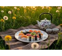 Rompecabezas para Adultos 70 Piezas, Puzzle 70 Piezas Adultos Té de Sushi, 35x25cm Puzzles Desafiante Césped con Letras en la Parte Posterior sin Polvo, Relax Regalo para Mujeres y Hombres