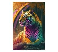 Rompecabezas para Adultos 75x50cm/1000pcs Rainbow Tiger in Forest Rompecabezas para Adultos Juegos De Relajación Corte De Precisión Cumpleaños 75x50cm/1000pcs