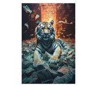 Rompecabezas para Adultos 75x50cm/1000pcs Super Rich Bengal Tiger Rompecabezas para Adultos Juegos Relajantes Decoración Juego Desafiante Regalos 75x50cm/1000pcs