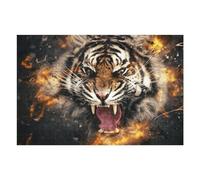 Rompecabezas para Adultos 75x50cm/1000pcs Wild Tiger Roar Nature's Power Rompecabezas para Adultos Juego De Ingenio Corte De Precisión Gran Regalo para Los Amantes De Los Juegos 75x50cm/1000pcs