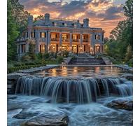 Rompecabezas para Adultos 80 Piezas Paisaje del Castillo Puzzle Adultos,Entretenimiento Creativo Diversión,Decoración Familiar,Regalo para la Relajación