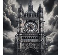 Rompecabezas para Adultos 80 Piezas Torre del Reloj Puzzle Adultos,Entretenimiento Creativo Diversión,Decoración Familiar,Regalo para la Relajación