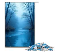 Rompecabezas para Adultos Agua de manantial Azul 1000 Piezas Adolescentes de 14 años en adelante 1000 Piezas (75 x 50 cm)